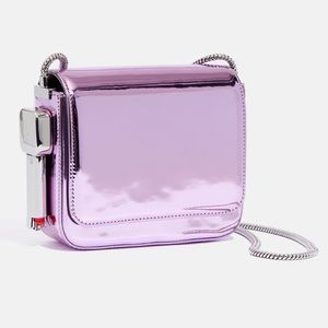 BURN BAG : metallic pink bag with lighter attachment